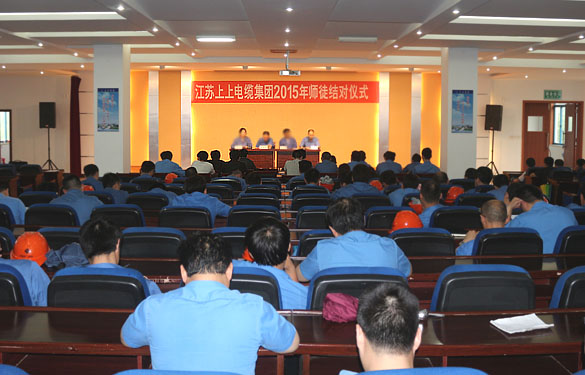 做好传帮带 专心育人才——新宝GG电缆举行2015年师徒结对仪式