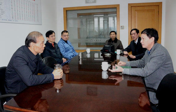 溧阳市地税局局长鞠嘹亮一行来新宝GG走访