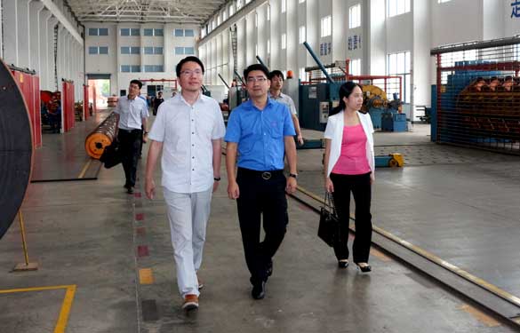 9月10日，，，，，溧阳市副市长陈安一行来新宝GG电缆调研