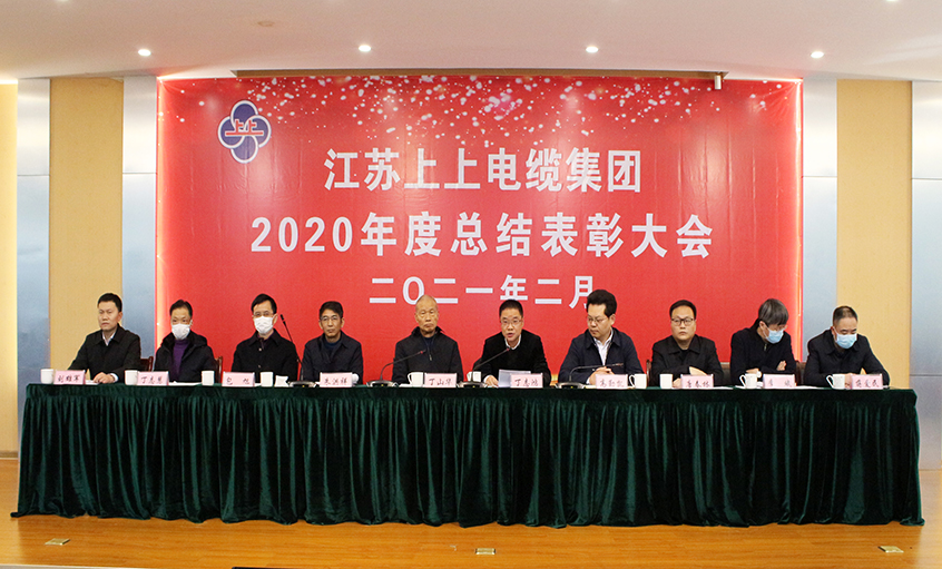 新宝GG电缆视频直播召开2020年总结表扬大会