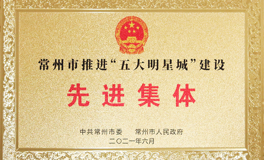 新宝GG电缆荣获常州市推进“五大明星城”建设先进整体