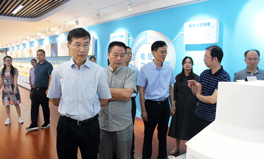 江苏省财务厅一级巡视员李载林一行来新宝GG电缆旅行交流